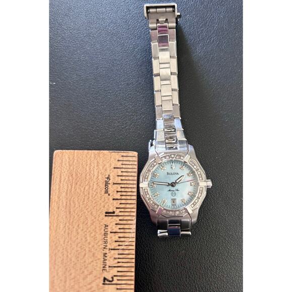 Bulova Marine Star Date Watch 96R109, blue face main image 10